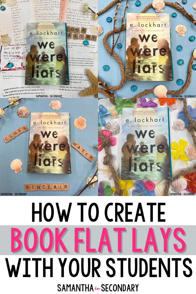 How to Create Book Flat Lays with Your Students - Samantha in Secondary