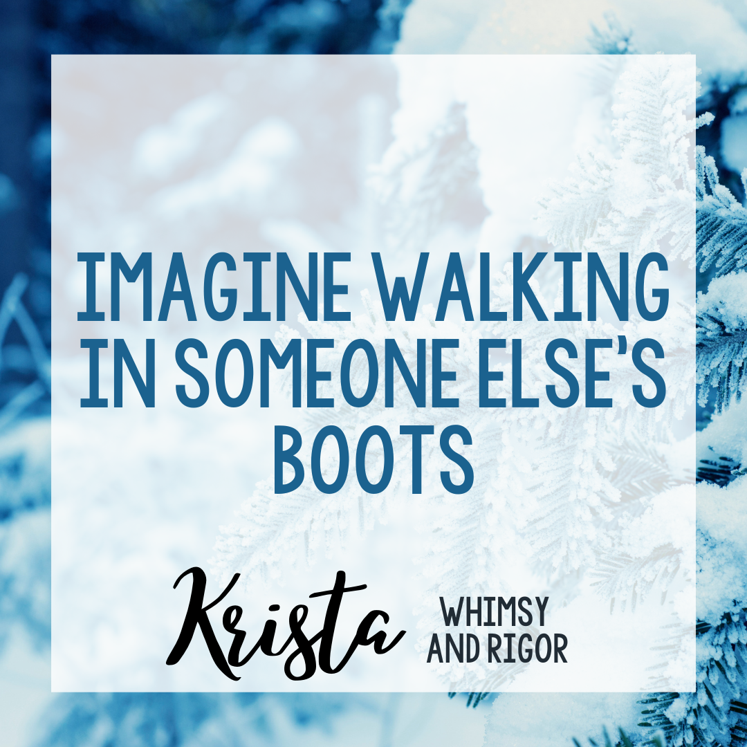 Imagine walking in someone else's boots square image