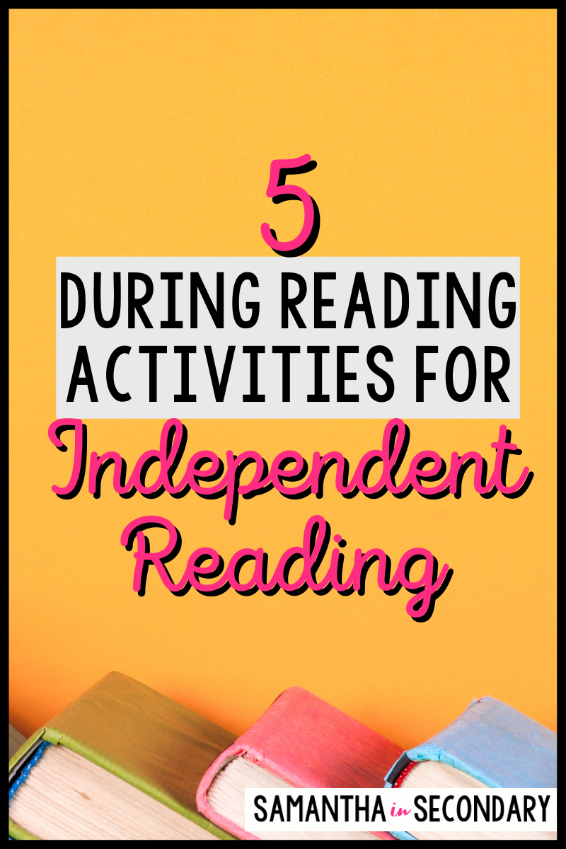 independent reading book activities