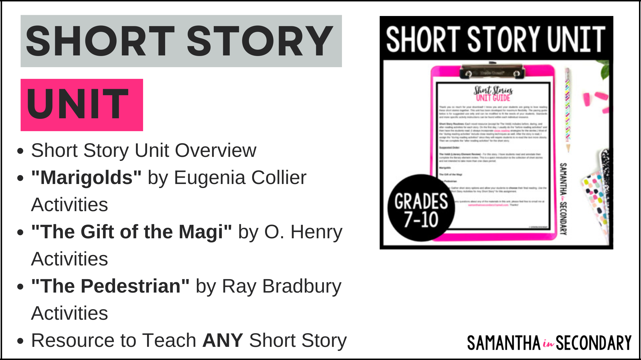 short-story-unit-plan