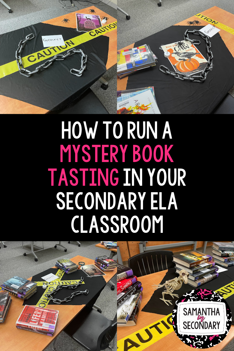 How to Run a Mystery Book Tasting in Your Secondary ELA Classroom