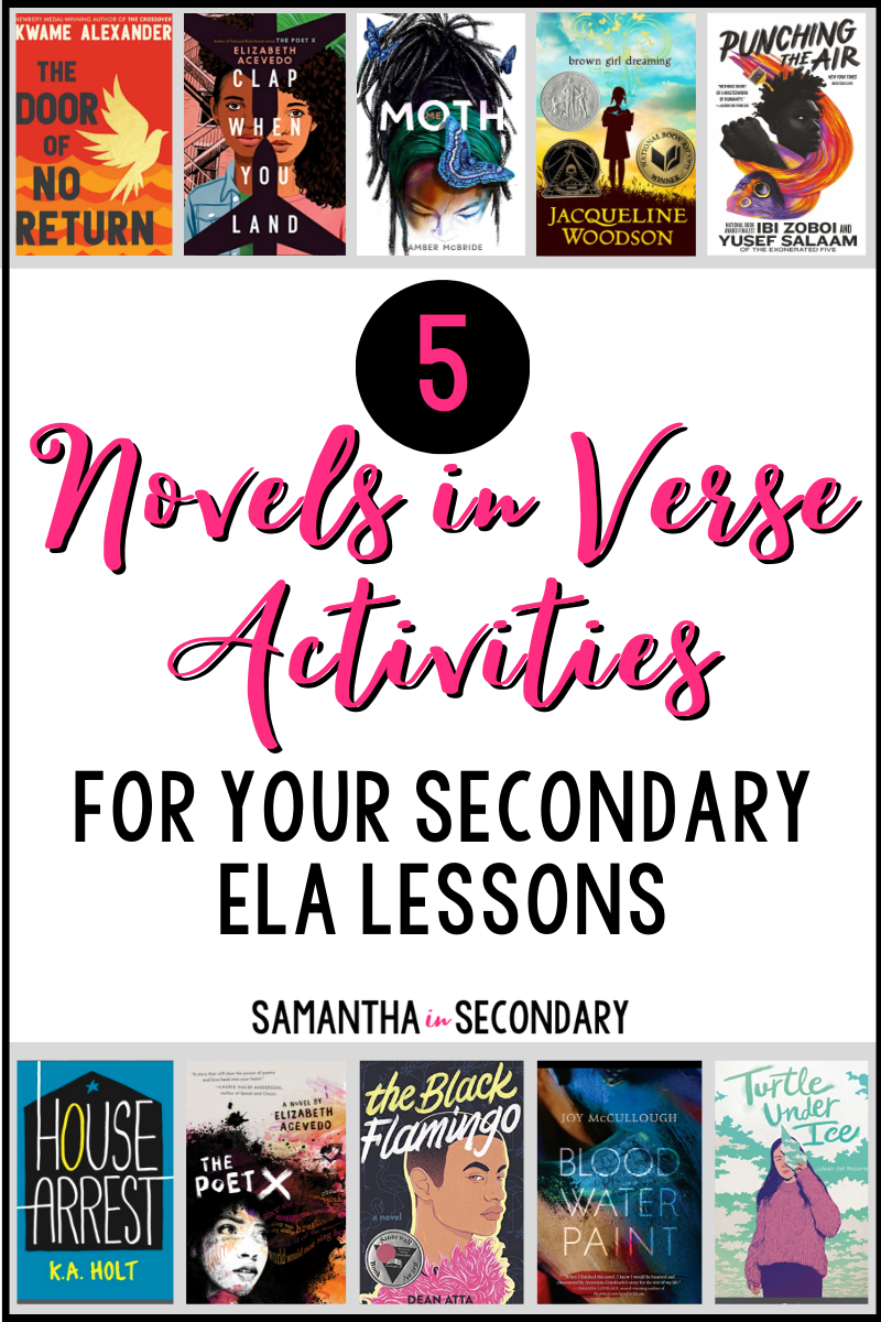 5 Novels in Verse Activities for Your Secondary ELA Lessons
